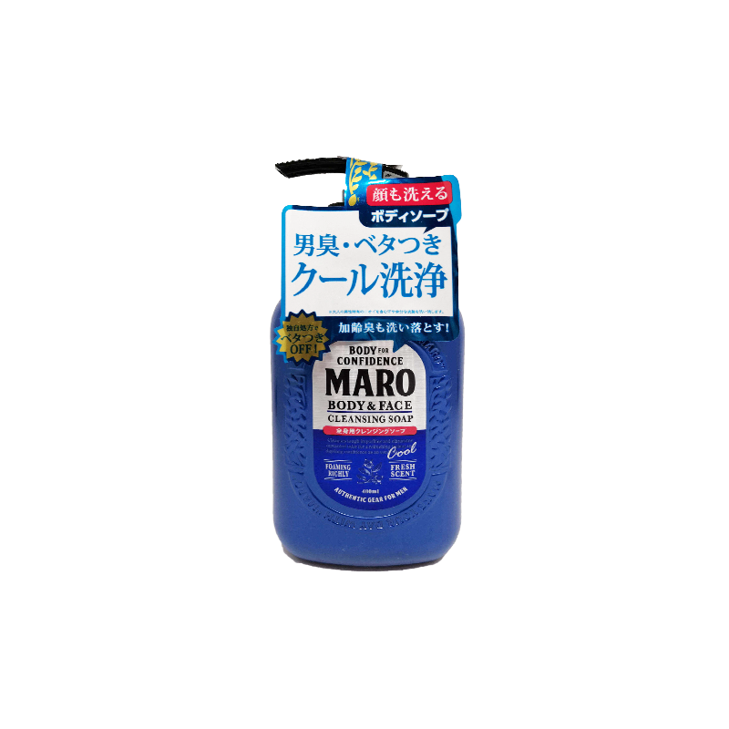 日本 Maro 男士酷爽消臭沐浴露400ml/瓶