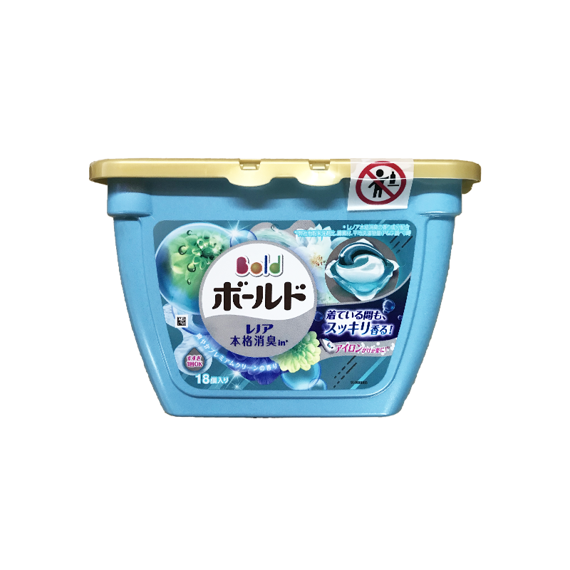 日本P&G宝洁洗衣球18粒装（浅蓝色阳光花香）