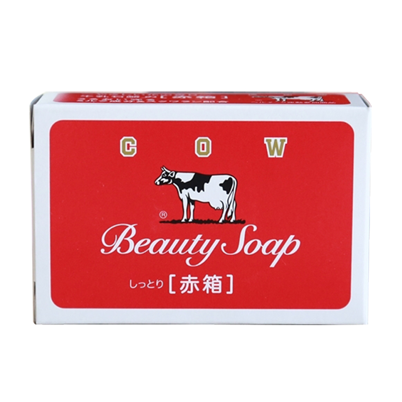 日本COW牛奶香皂红色100g/块