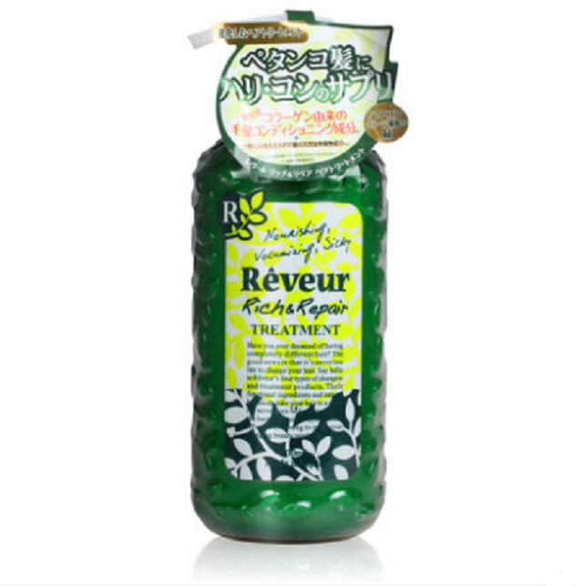 日本Reveur无硅护发素 绿色500ml/瓶
