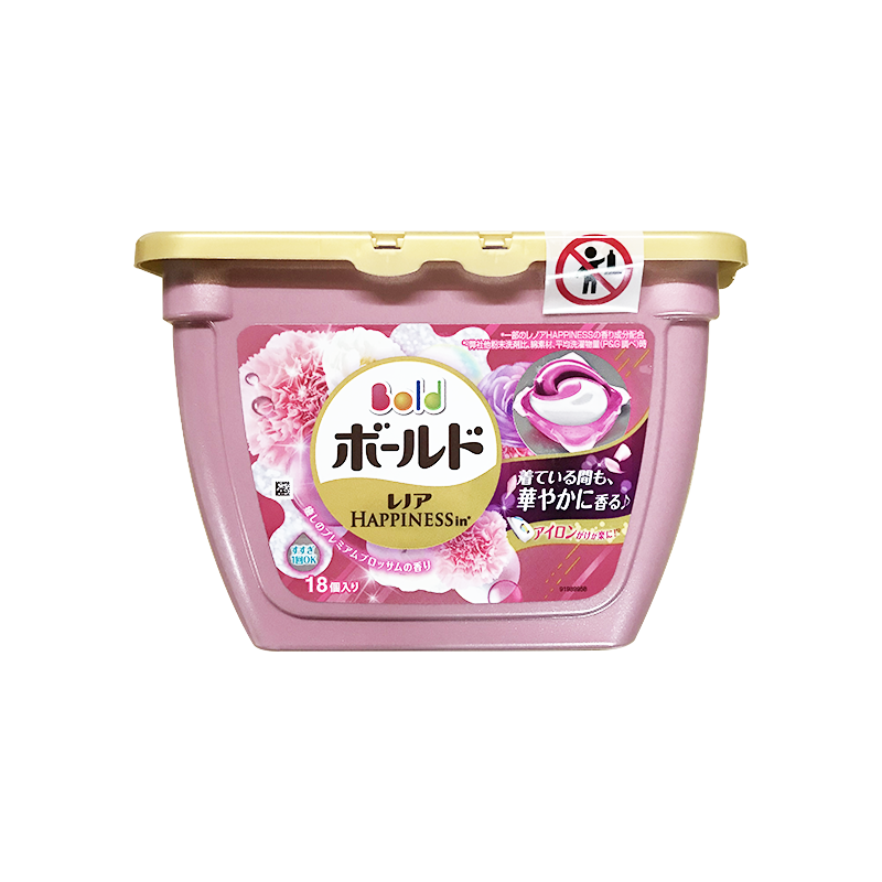 日本P&G宝洁洗衣球18粒装（粉色玫瑰花香）